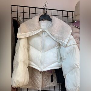 Avec Les Filles White Puffer Size Small